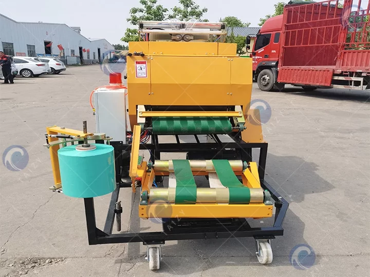 Silage baler and wrapper machine