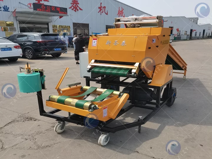 Silage baler and wrapper machine
