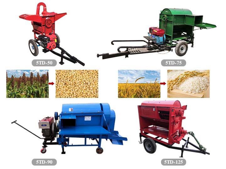 Thresher machine for rice wheat corn丨soybean thresher