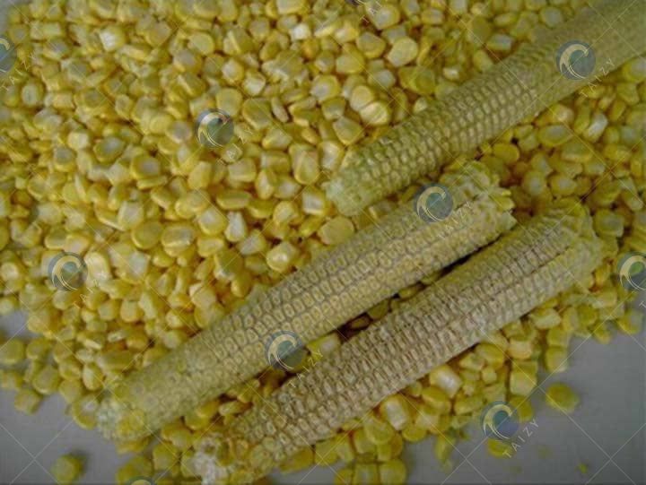 Trilladora de maíz fresco.