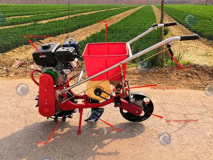 petite planteuse de maïs de ferme