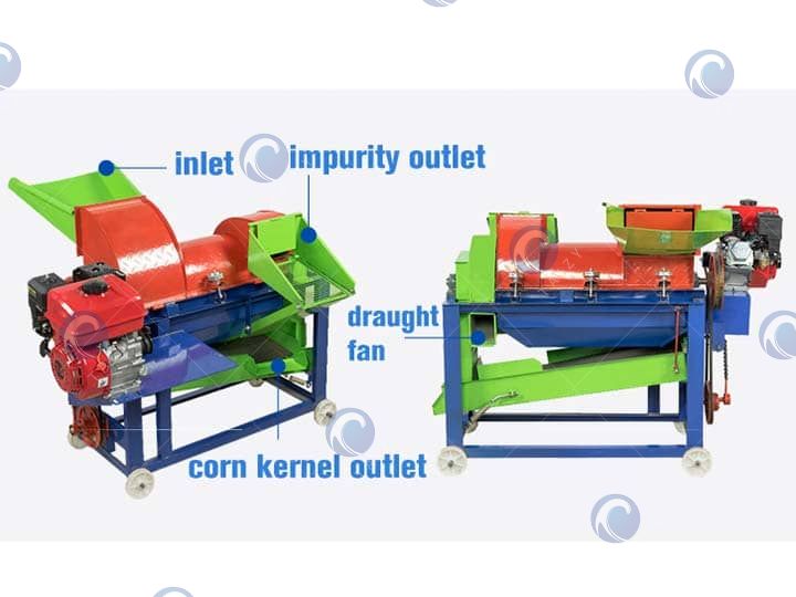 maize sheller's structure