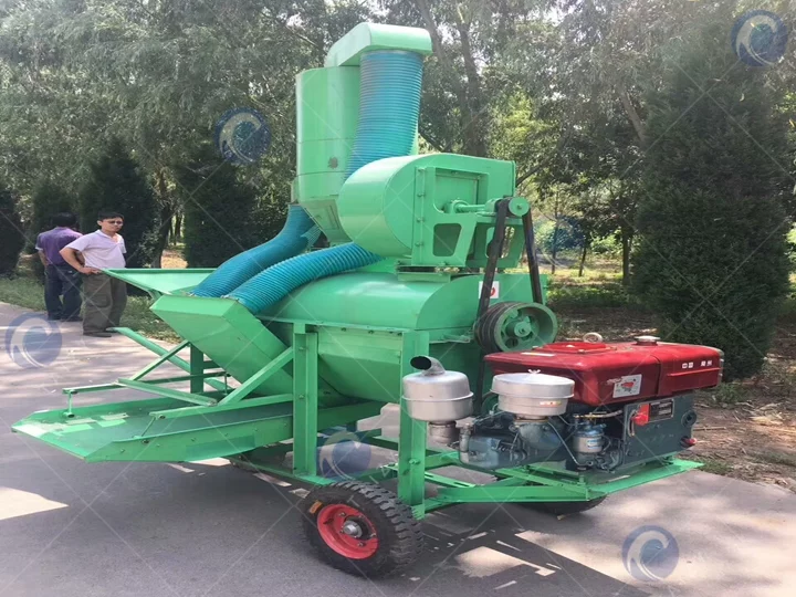 máquina trilladora de granos