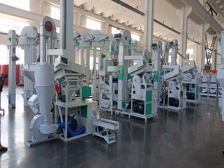 comparison of four types of rice mill units