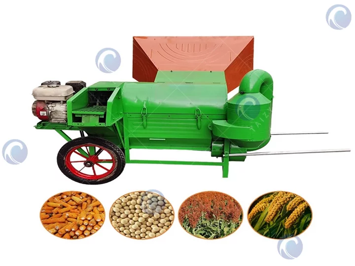 Rice and wheat thresher machine