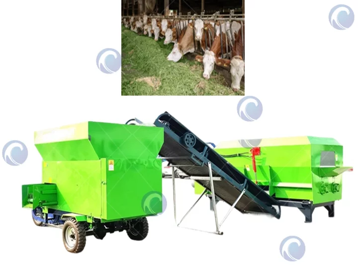 Máy rải thức ăn ủ chua 丨 Xe rải thức ăn gia súc